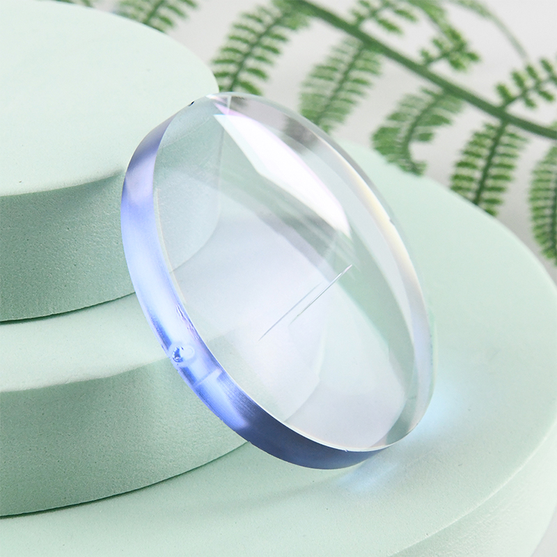 1.60 Kanta Penglihatan Tunggal Blok Biru Separuh Siap